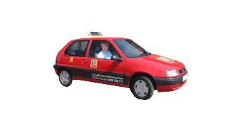 Rosemary Smith's driving school car